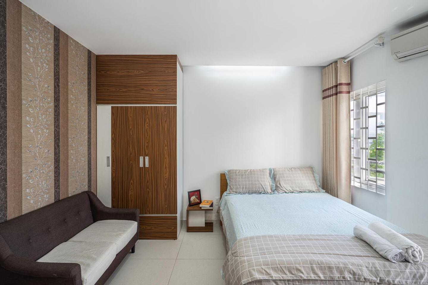 Apartemen studio 27 m² dengan 1 kamar mandi pribadi di Binh Thanh Ho Chi Minh City Bagian luar foto